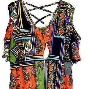 Embrace elegance with the Goddess short sleeve blouse